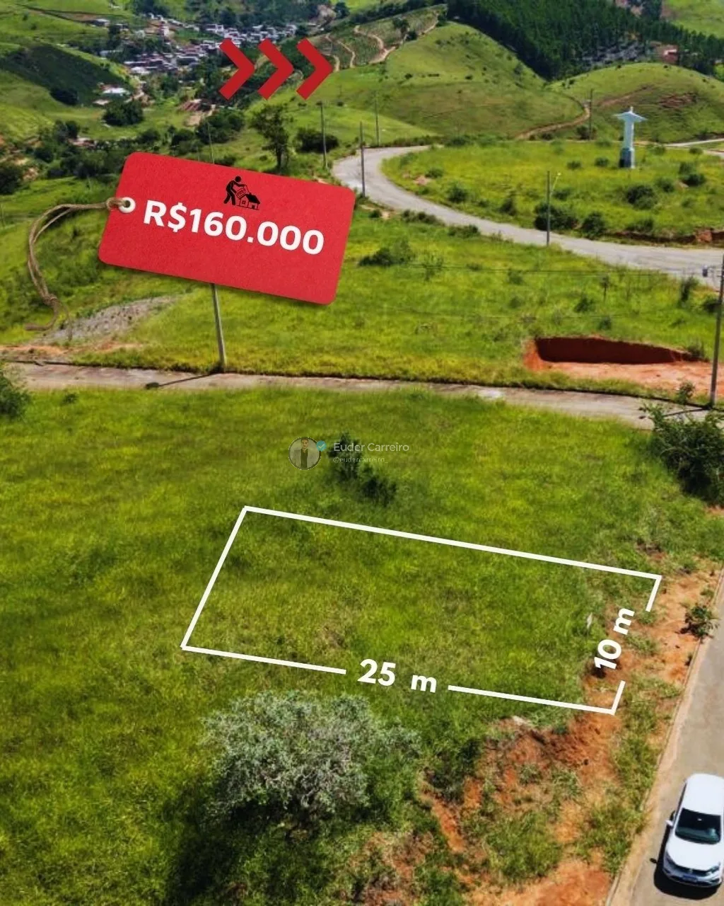 Lote com 250 m² - Recanto Verde, Inhapim