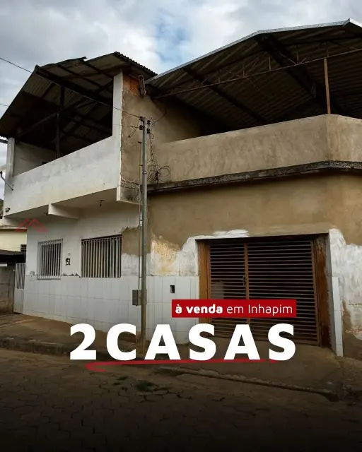 2 casas com 3 quartos cada - Santo Antônio, Inhapim
